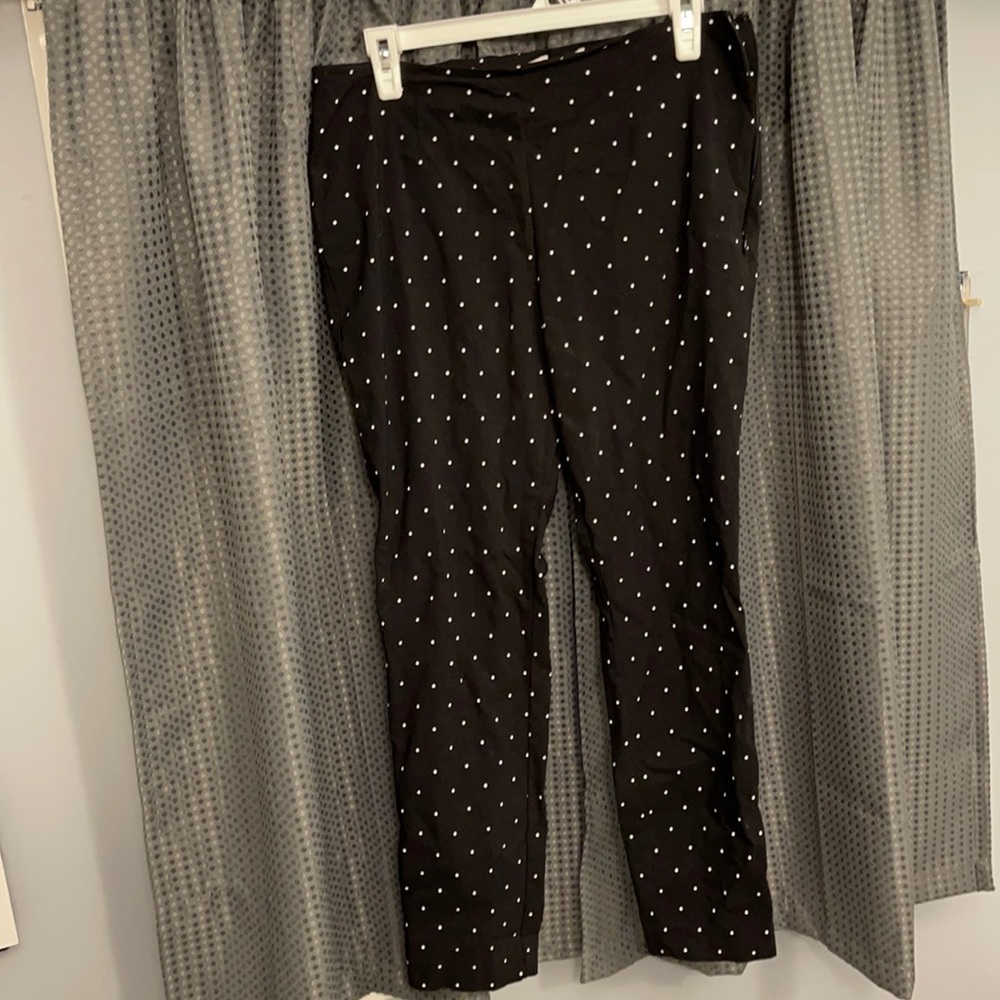 Polka dot dress pants